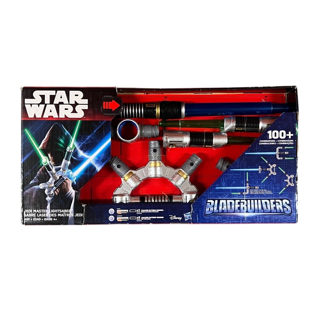 Star Wars Bladebuilders Jedi Master Lightsaber Set Hasbro Customizable Toy